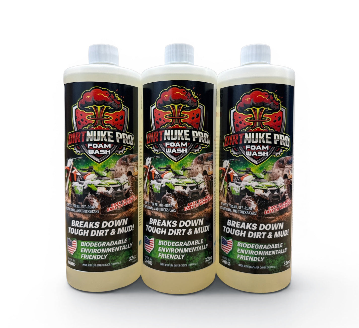 DirtNuke Pro - 3 Pack 32oz Bottles