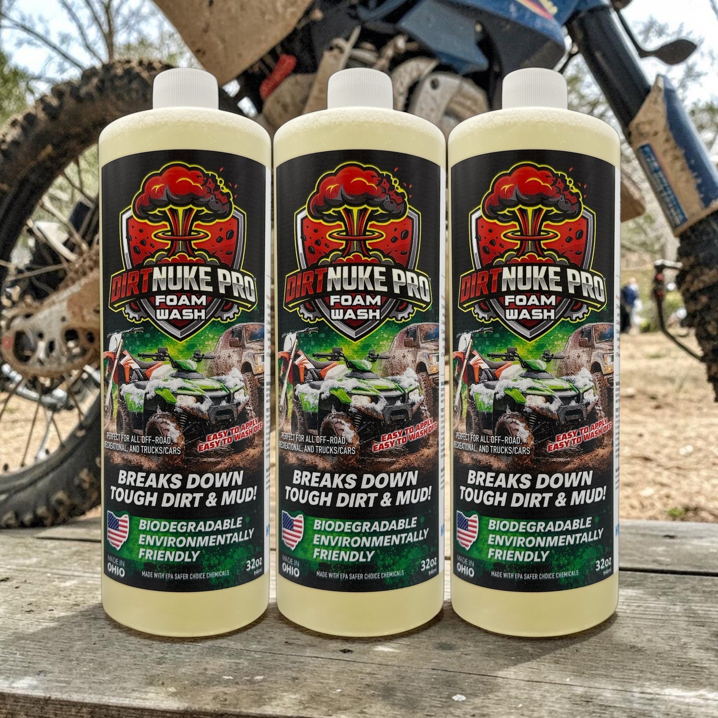 DirtNuke Pro - 3 Pack 32oz Bottles
