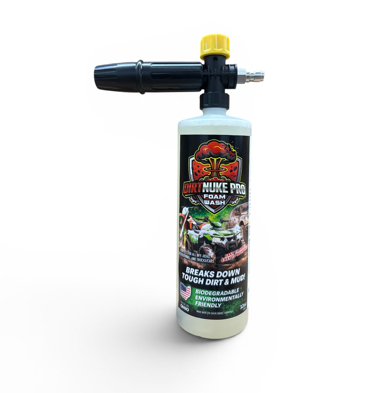 DirtNuke Pro - KIT - 2 Bottles / Pressure Washer Foam Cannon