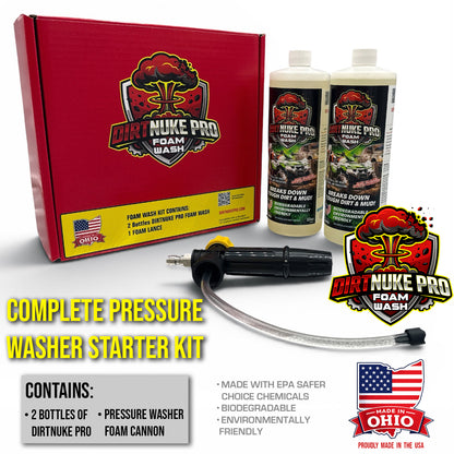 DirtNuke Pro - KIT - 2 Bottles / Pressure Washer Foam Cannon